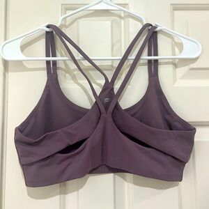 Fabletics Cross Back Purple Sports Bra
